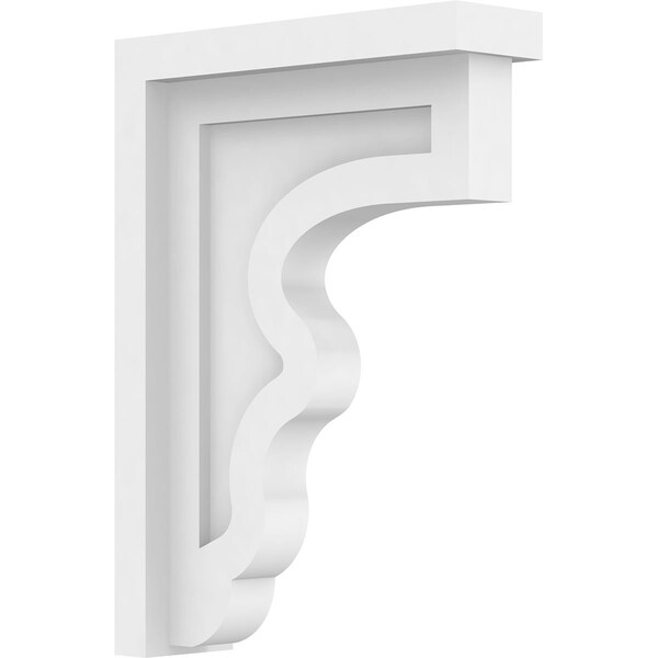 Ekena Millwork Standard Highland Architectural Grade PVC Corbel, 2"W x 7"D x 9 3/4"H CORP02X07X10HLD - main